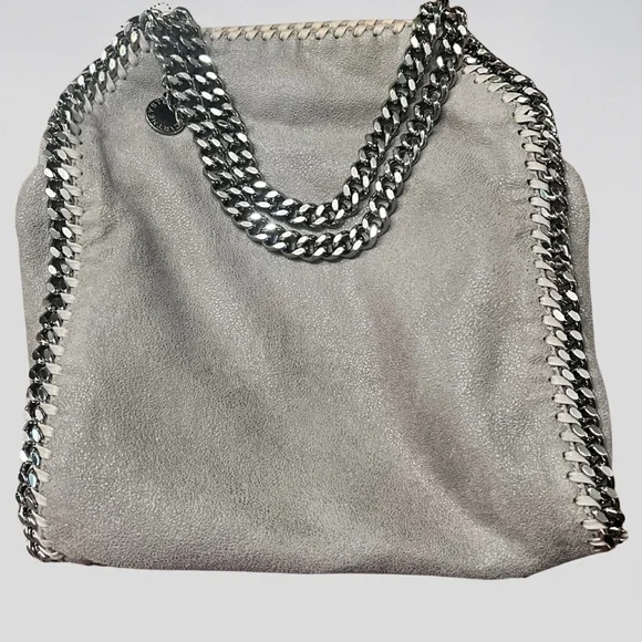 Stella McCartney Mini Grey Falabella Tiny Tote Bag - Picture 8 of 13